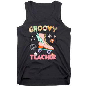 Teacher Squad Proud Officer 70's Retro Roller Skate Tank Top