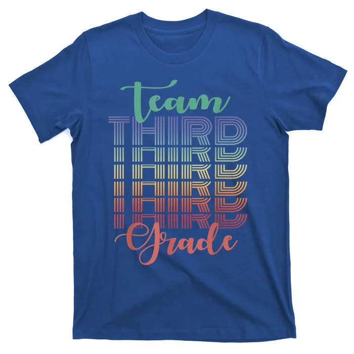 Team 3rd Third Grade Teacher Back To School Vintage T-Shirt