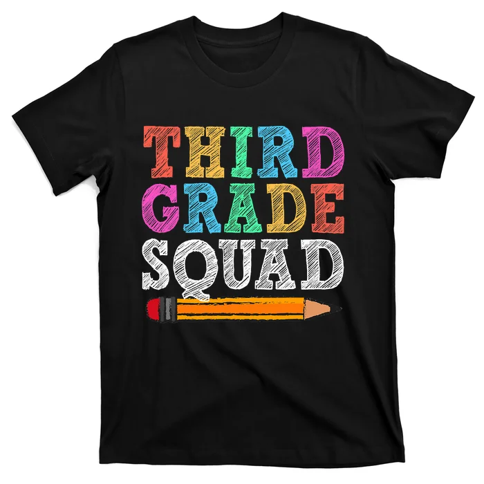 Third Grade Squad 3rd Grade Back To School T-Shirt