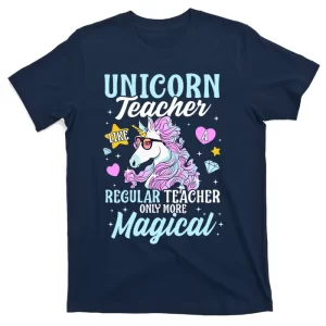 Unicorn Teacher Back To School Cute Magic Teacher T-Shirt