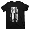 Usa Flag World's Best Skateboard Mom Skate Skater Silhouette Gift T-Shirt