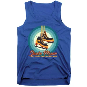 Vintage Retro Cool Skate Mom Ice Skating And Figure Skating Meaningful Gift Tank Top