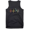 Vintage Skateboarding Ollie Retro Heartbeat Skateboarder Tank Top