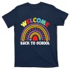 Welcome Back To School Survival Math Quiz Rainbow T-Shirt