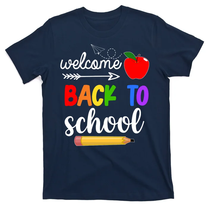 Welcome-Back-To-School-Teachers-Students-T-Shirt Welcome Back To School Teachers Students T-Shirt