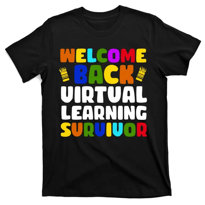 Welcome Back To School Virtual Learning Survivor T-Shirt