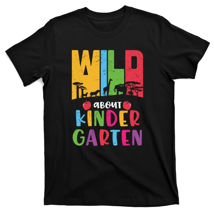 Wild-About-Kindergarten-Funny-Back-To-School-T-Shirt Wild About Kindergarten Funny Back To School T-Shirt