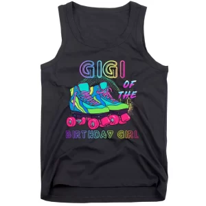 funny Gigi Of the Birthday Rolling Skate Birthday Tank Top