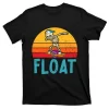 onewheel Skeleton Skateboard Dabbing Skate Skeleton float T-Shirt