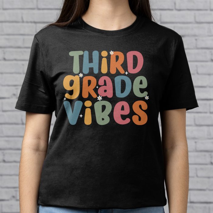 1st Day Of School 3rd Grade Vibes Student Teacher Kids T Shirt 5 1