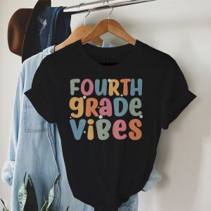 1st Day Of School 4th Grade Vibes Student Teacher Kids T-Shirt