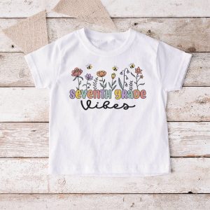 1st Day Of School 7th Grade Vibes Student Teacher Kids T Shirt 4 2