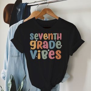 1st Day Of School 7th Grade Vibes Student Teacher Kids T-Shirt
