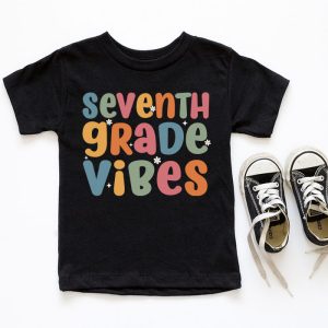 1st Day Of School 7th Grade Vibes Student Teacher Kids T Shirt 6