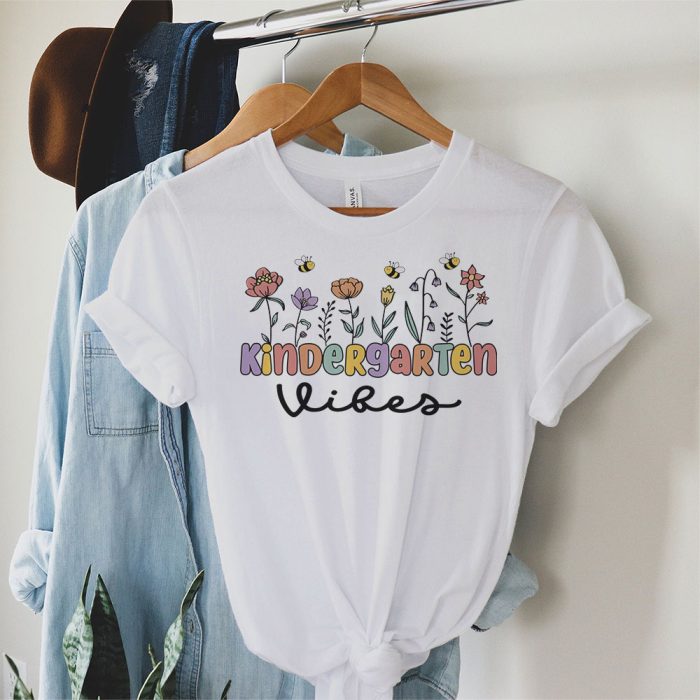 1st Day Of School Kindergarten Grade Vibes Student Teacher Kids T Shirt 1