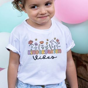 1st Day Of School Kindergarten Grade Vibes Student Teacher Kids T Shirt 2