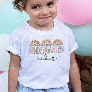 1st Day Of School Kindergarten Vibes Student Teacher Kids T Shirt 2 2