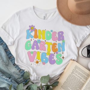 1st Day Of School Kindergarten Vibes Student Teacher Kids T Shirt 3