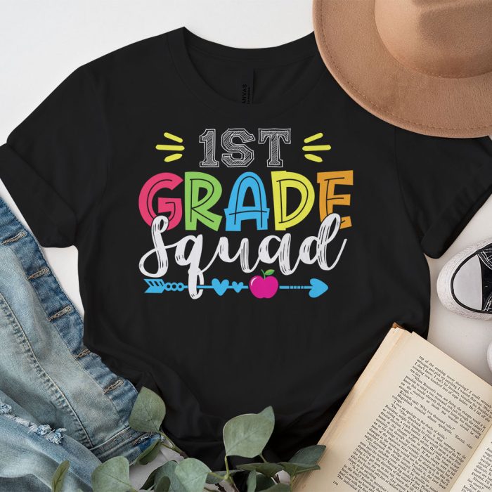 1st Grade Squad First Teacher Student Team Back To School T Shirt 2