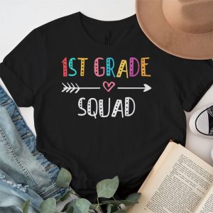 1st Grade Squad First Teacher Student Team Back To School T Shirt 4 1