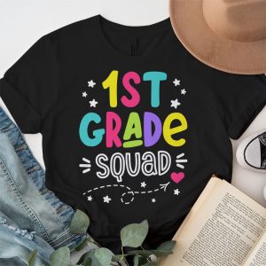 1st Grade Squad First Teacher Student Team Back To School T Shirt 4 3