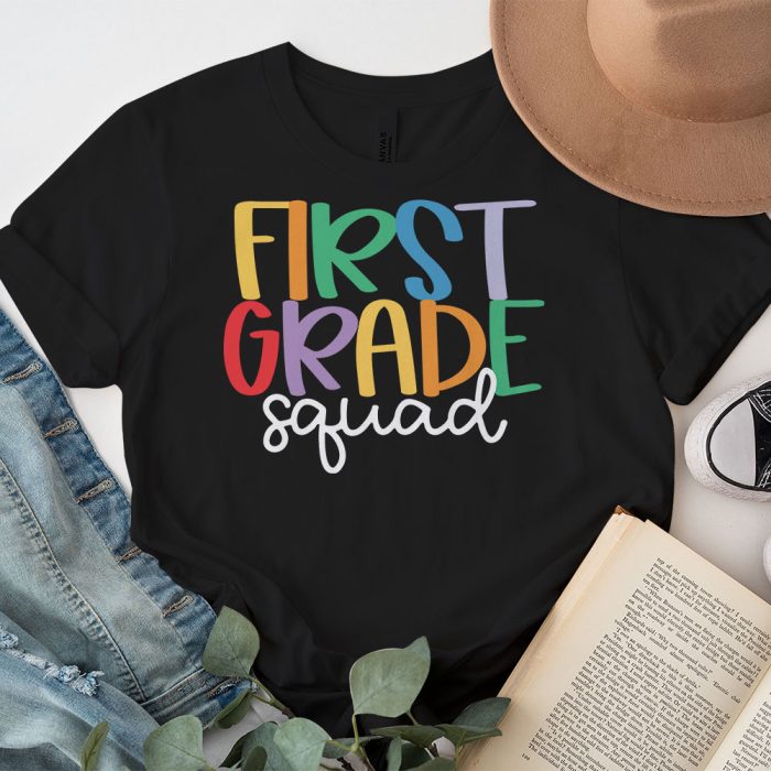 1st Grade Squad First Teacher Student Team Back To School T Shirt a 2