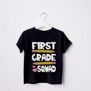 1st Grade Squad First Teacher Student Team Back To School T Shirt b 2