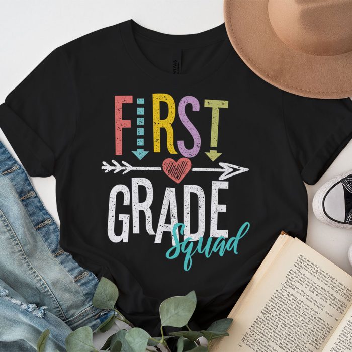 1st Grade Squad First Teacher Student Team Back To School T Shirt c 1