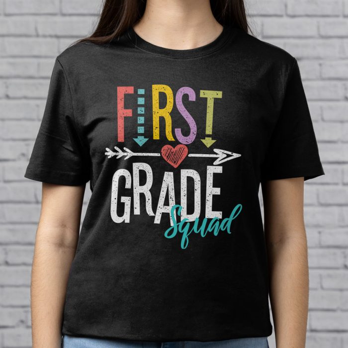 1st Grade Squad First Teacher Student Team Back To School T Shirt c 3