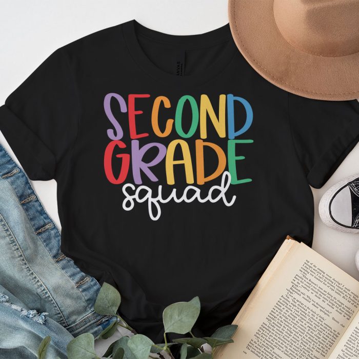 2nd Grade Squad First Teacher Student Team Back To School T Shirt a 1