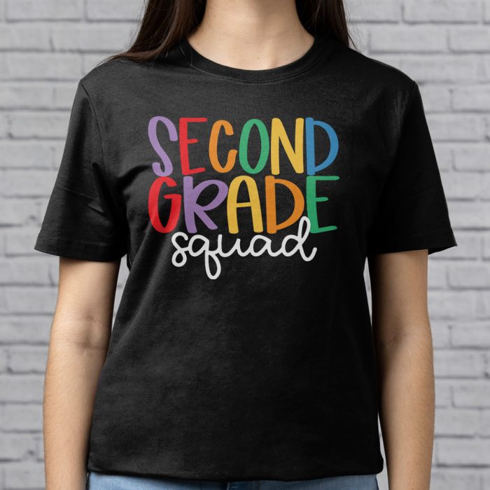 2nd Grade Squad First Teacher Student Team Back To School T Shirt a 3