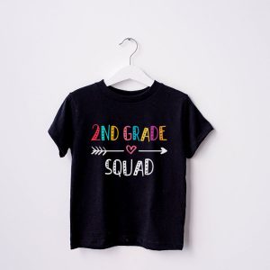 2nd Grade Squad Second Teacher Student Team Back To School T Shirt 5