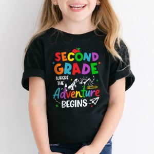 2nd Grade Where The Adventure Begins Back To School Teacher Kids T Shirt 3 1