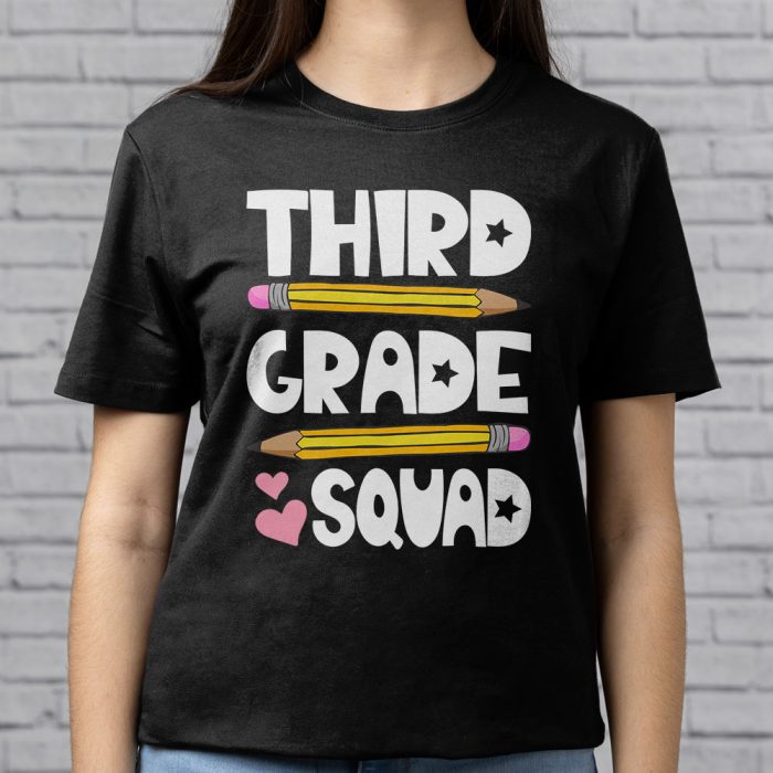 3rd Grade Squad First Teacher Student Team Back To School T Shirt b 4