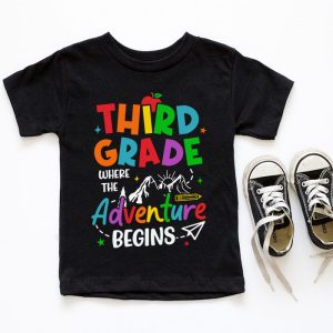 3rd Grade Where The Adventure Begins Back To School Teacher Kids T Shirt 7 1
