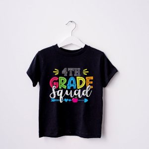 4th Grade Squad First Teacher Student Team Back To School T Shirt 3