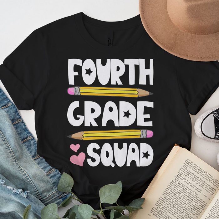 4th Grade Squad First Teacher Student Team Back To School T Shirt b 2