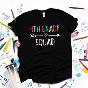 4th Grade Squad Fourth Teacher Student Team Back To School T Shirt 3