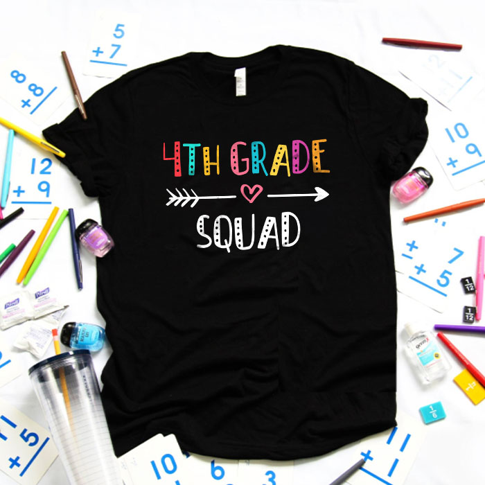 Welcome Back To School 4th Grade Squad Teacher Student Gift T-shirt 1 