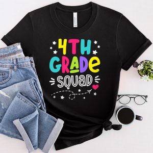 Welcome Back To School 4th Grade Squad Teacher Student Gift T-Shirt 3