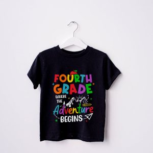 4th Grade Where The Adventure Begins Back To School Teacher Kids T Shirt 6 1