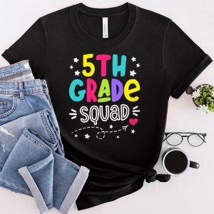 5th Grade Squad Fifth Teacher Student Team Back To School T-Shirt