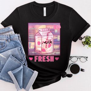 Strawberry Milk Shirt 90s Japanese Otaku Anime Stylish Milk Cute T-Shirt 2