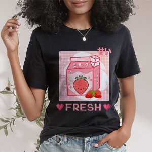 Strawberry Milk Shirt 90s Japanese Otaku Anime Stylish Milk Cute T-Shirt 3