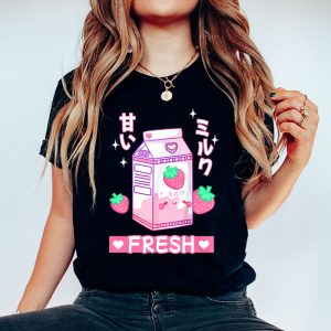 90s Japanese Otaku Anime T Shirt Aesthetic Stylish Milk Cute T Shirt 4 3