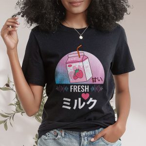 Strawberry Milk Shirt 90s Japanese Otaku Anime Stylish Milk Cute T-Shirt 5