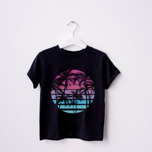 90s Retro Palm Tree Japanese Otaku Aesthetic Vaporwave Art T Shirt 2