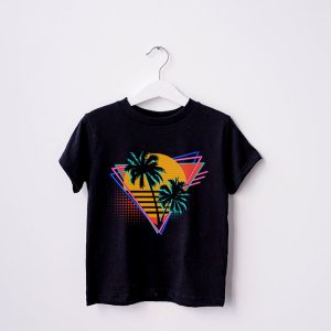 90s Retro Palm Tree Japanese Otaku Aesthetic Vaporwave Art T Shirt 3 2