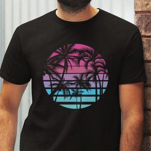 90s Retro Palm Tree Japanese Otaku Aesthetic Vaporwave Art T Shirt 3