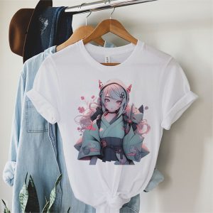 Anime Girl Gothic Waifu Japanese Aesthetic Kawaii Otaku T Shirt 1 2
